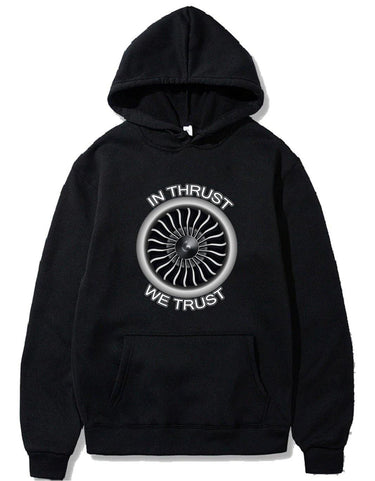 IN THRUST WE TRUST PULLOVER THE AV8R